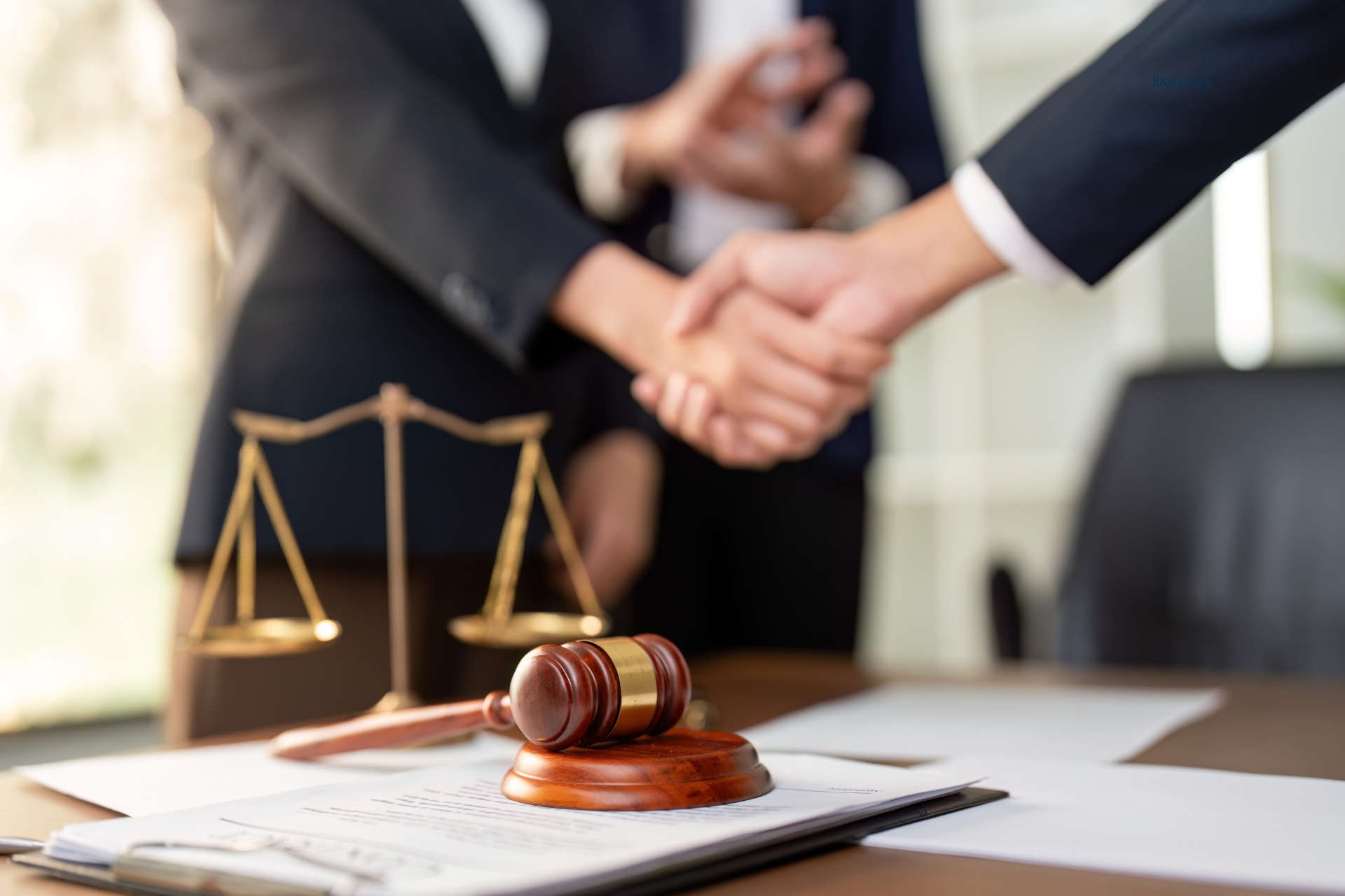 Lady Justice with scales.