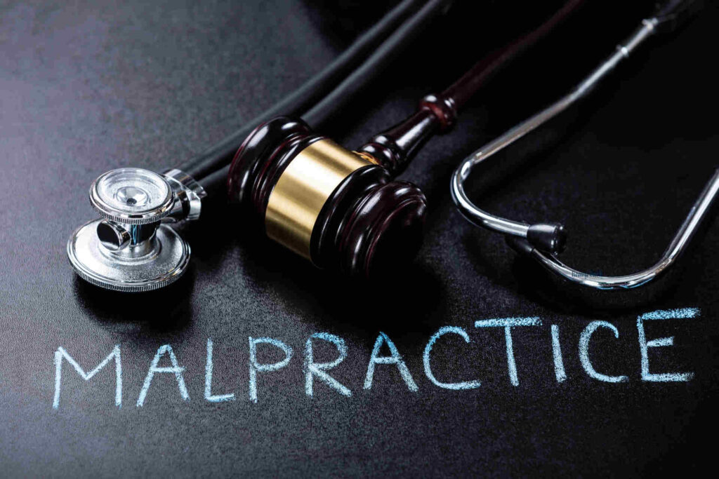 The word Malpractice magnified