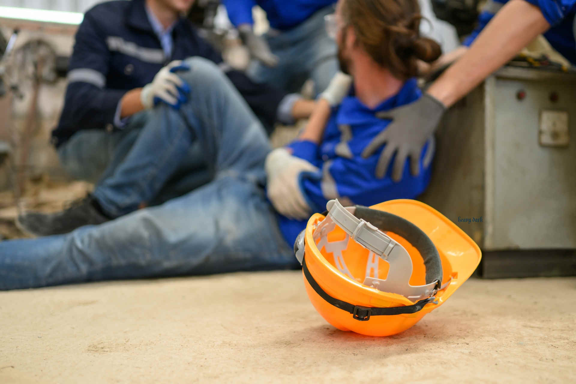 Man in workplace injury